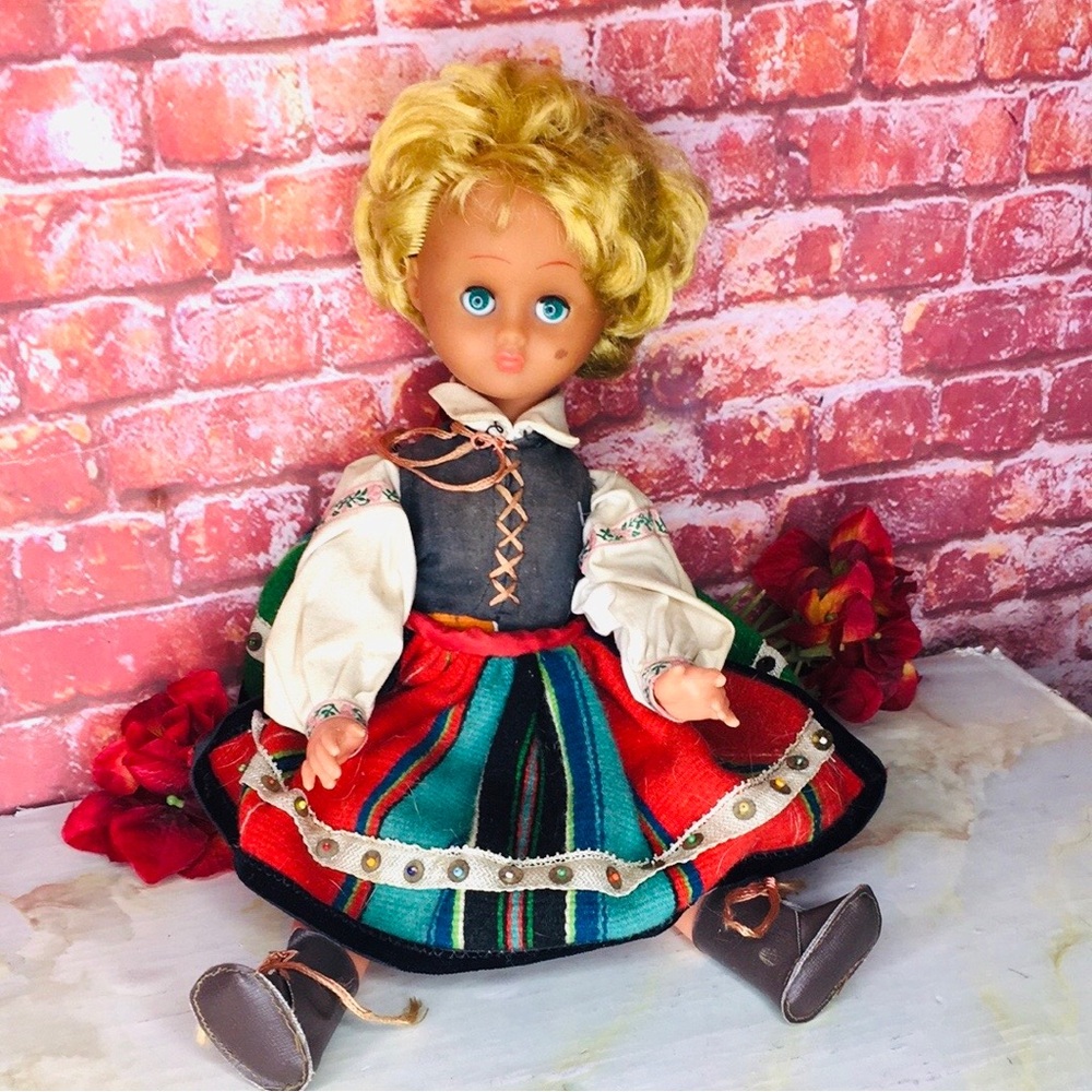 Vintage 16” Folk Art Polish Doll